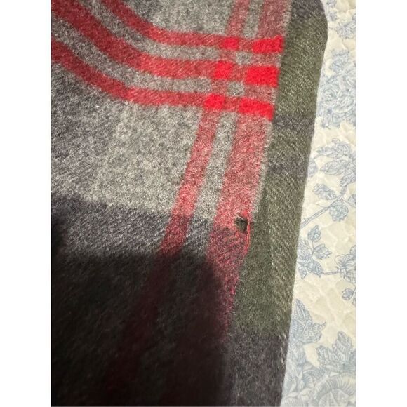 J. Crew wool scarves green red gray color - Picture 3 of 6